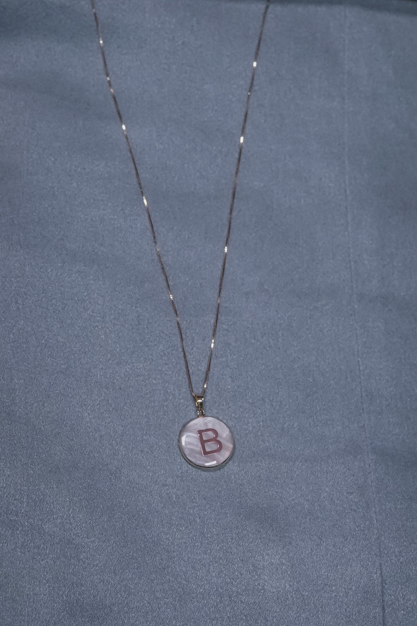 Mother of Pearl Initials (Chain Not Included)