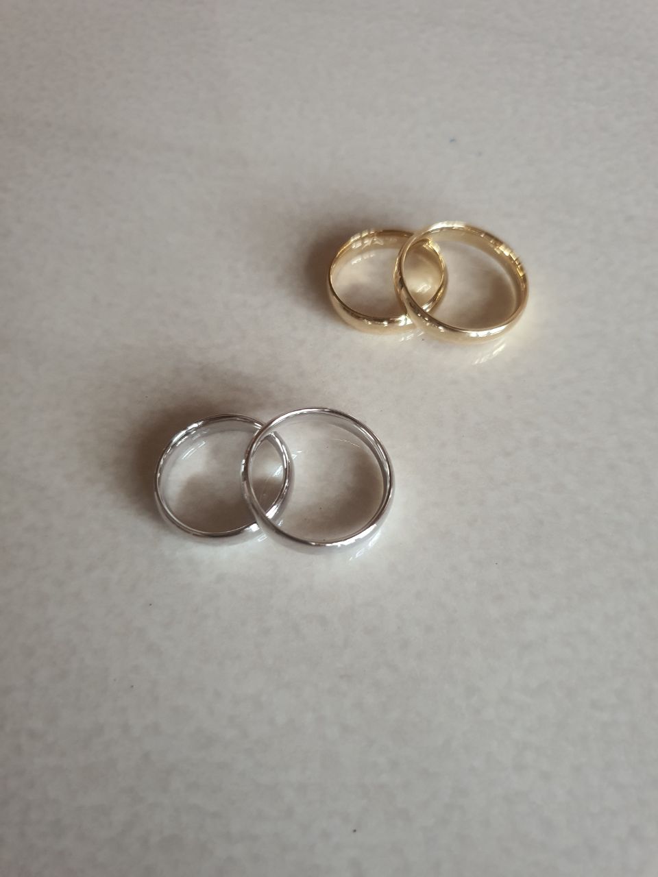 Plain White Gold Wedding Ring