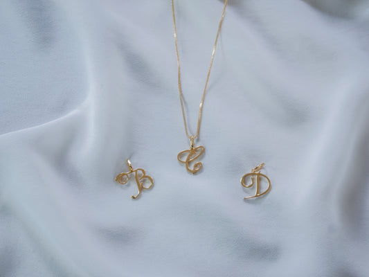 Cursive Initials (Chain Not Included)
