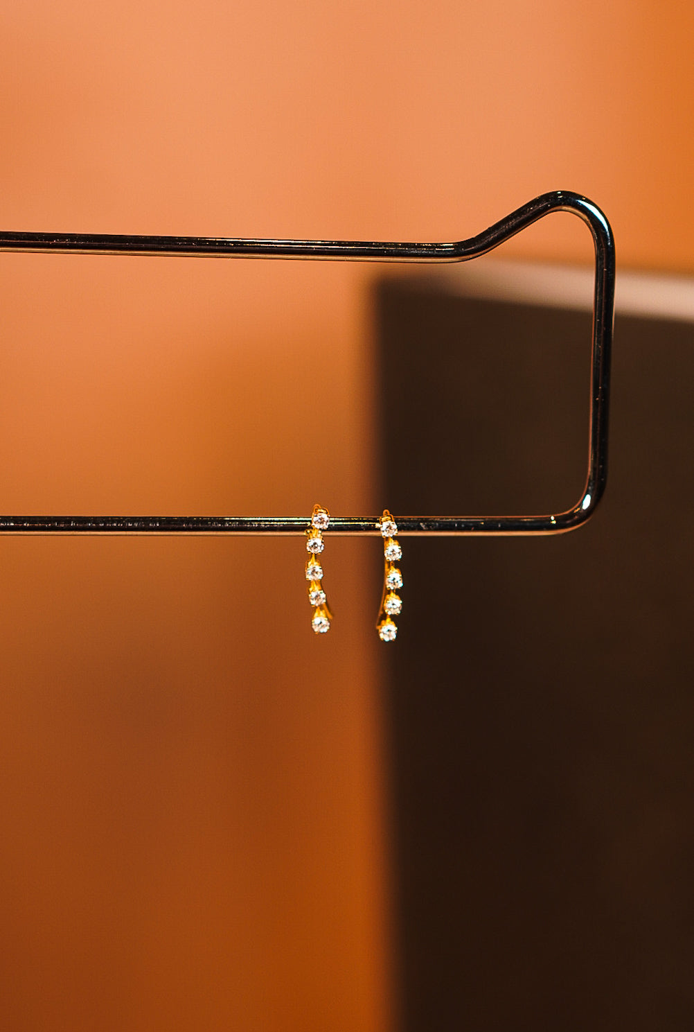 Rosato Diamond Ear Climbers in Yellow Gold